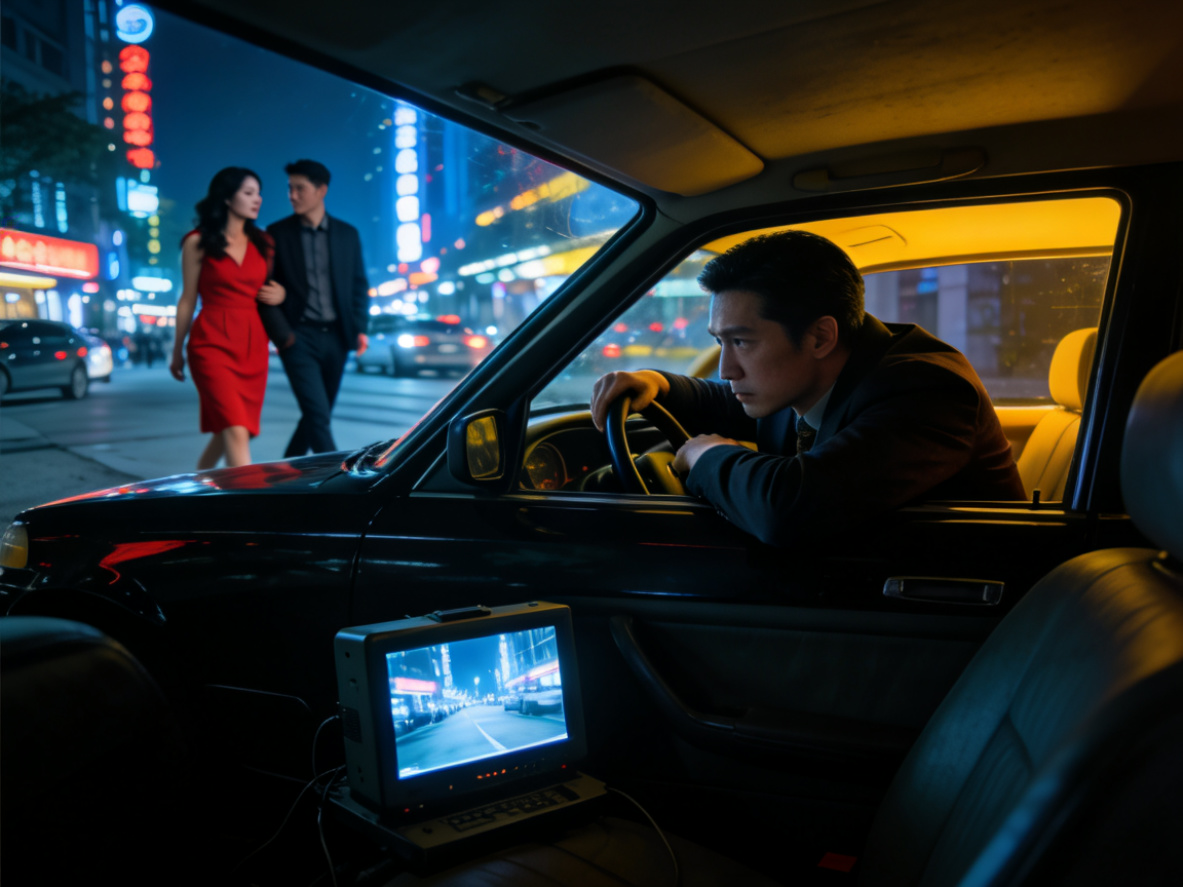 杭州私家侦探进行夜间监控